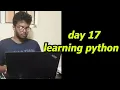 Day 17 python learning 2hr using chatgpt learning python bharathithasan devops