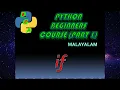 Python Beginners Part 5 if elif else Programming with DGA