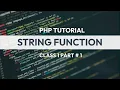PHP Strings String Function Variable Character Count Function in PHP Tutorial In Urdu Part 1