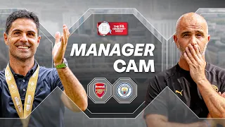 Mikel Arteta v Enzo Maresca 👀 | MANAGER CAM | Arsenal v Manchester City | FA Community Shield 2026