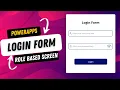 Create PowerApps Login Form with Role Based Screen Navigation using SharePoint List as Source