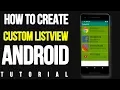 How To Crate Custom listview in android studio using baseadapter