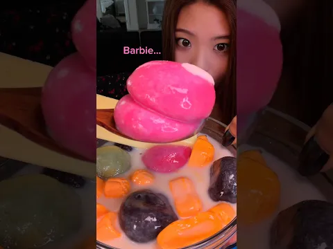 Let’s eat Dubai chocolate mochi cereal #food #eating #mukbang #dessert