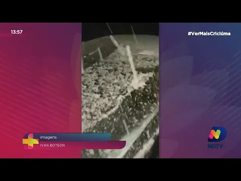 Neve foi registrada no Morro do Chapéu, em Nova Veneza