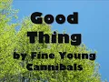 Good Thing by Fine Young Cannibals LYRICS (HQ)
