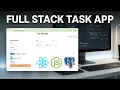 Full Stack Task Manager App Demo React TypeScript Node js PostgreSQL Open Source Project