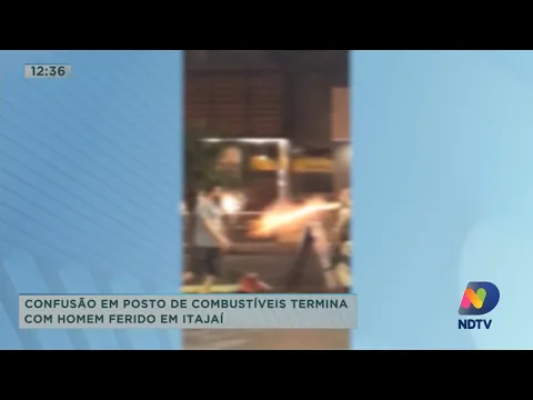 Confusão em posto de combustível termina com homem ferido em Itajaí