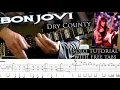Download Lagu Bon Jovi - Dry County 2nd guitar solo lesson (with tablatures and backing tracks)