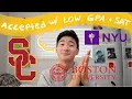 How I got into USC NYU and BU stats extracurriculars and decision reaction
