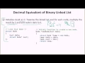 Decimal Equivalent of Binary Linked List GeeksforGeeks