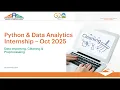 Python Data Analytics Internship Session 15 Data Import Export CSV Excel JSON SASF