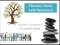Chapter 5 Program of Fibonacci Series with recursion Hindi