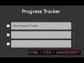 Coding A Simple Progress Tracker