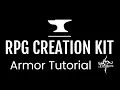 Armor Tutorial for the RPG Creation Kit Unity Indie Dev Lesson