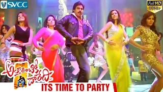 attarintiki daredi video songs its time to party song pawan kalyan mumtaj hamsa nandini