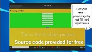 How to make a percentage calculator in Html Css and Javascript source code provided for free