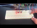 Arduino Binary Count LEDs and Push Button