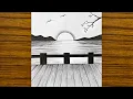 Scenery drawing sketch Draw easy for beginners Scenery drawing with pencil