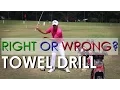 Golf Towel Drill Should the Right Arm Fold or Float During Backswing
