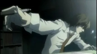 Yagami Light Death Note Writing Scene