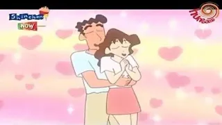 shinchan cartoon mom and dad love in hindi