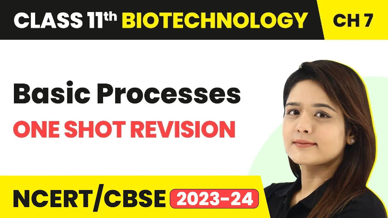 Basic Processes - One Shot Revision | Class 11 Biotechnology Chapter 7 | CBSE 2024-25