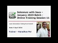 Selenium WebDriver with Java - Jan24 Batch