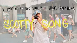nyc street photography on a hot day walkie talkie with scotty song