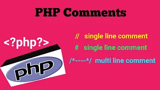 PHP Comments Single Line Comment in PHP Multi Line Comment in PHP PHP Tutorial in Hindi
