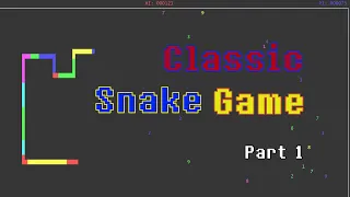 Classic Snake Game - Part 1 Beginner Python Tutorial on Linux