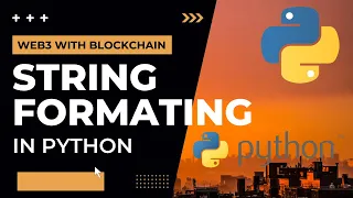 String Formatting in Python Web3 With Blockchain