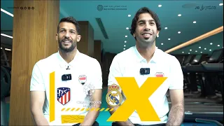 لاعبا منتخبنا الوطني   جلال حسن وسعد ناطق  وجها  لوجه  دندنها