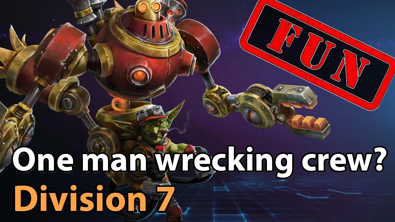 ► GazLOL - One man wrecking crew! - Division 7 - Heroes of the Storm Amateur Play