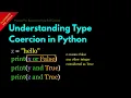 Understanding Type Coercion in Python Lesson 24 Python For beginners