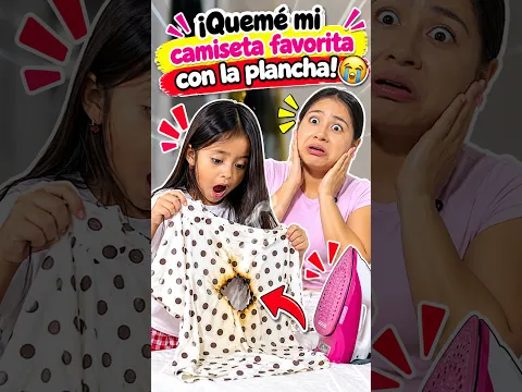 ¡Quemé mi camiseta favorita con la plancha! 😭 #Shorts #Comedia #HumorFamiliar #CosasDeMamas #Parte3