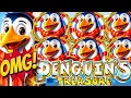 NEW SLOT FIRST ATTEMPT BIG WIN THIS BONUS IS CRAZY PENGUIN S TREASURE SEGA SAMMY