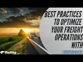 Best Practices To Optimize Your Freight Operations feat GM Brinks Global Services