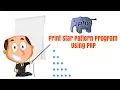 Printing Star Pyramid pattern using PHP for Loop