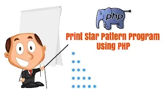Printing Star Pyramid pattern using PHP for Loop