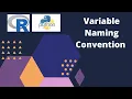 6 Variable naming convention in R and Python