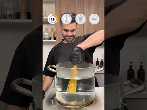 1 Second VS 1 Hour Pasta 🍝