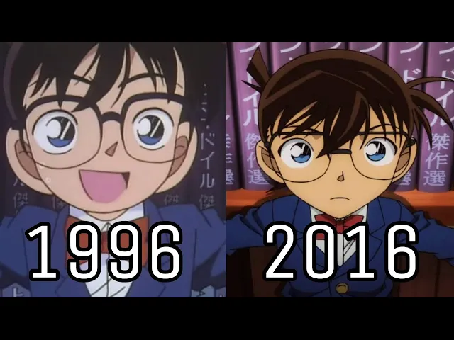 Download MP3 Detective Conan 1996 & 2016 Comparison