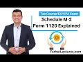 Schedule M 2 form 1120 Explain