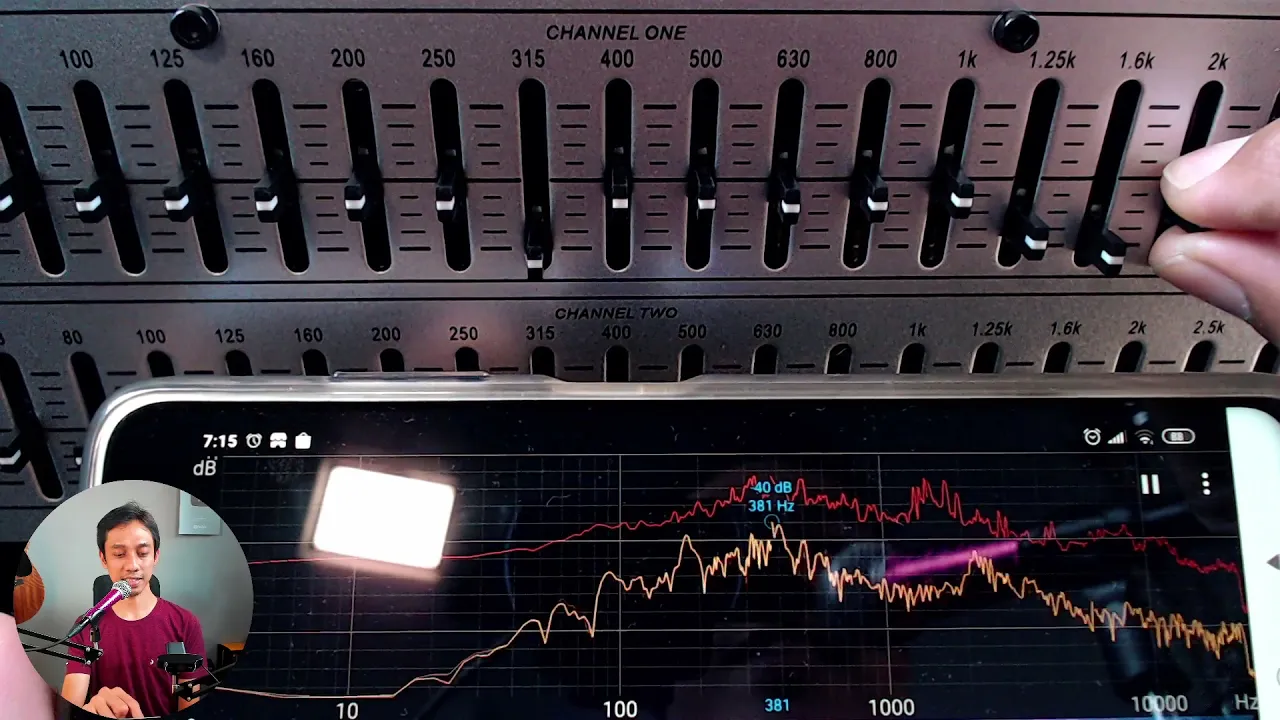 Menghilangkan Dengung Nguing² Feedback di Masjid Cukup Pake HP dan Graphic Equalizer KREZT-231