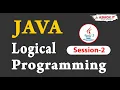 Java Logical Programming Session - 2 Ashok IT