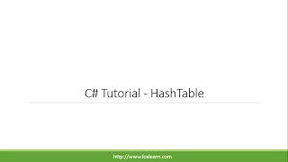 C Tutorial - HashTable