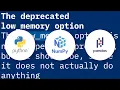 Pandas read - csv low