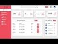 Responsive Admin Dashboard using HTML and CSS