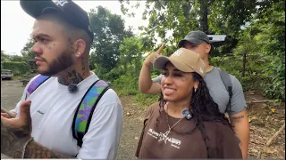HIKING EL YUNQUE!! ROCK SLIDES, SWING ROPE AND WATERFALLS! IRL STREAM RECAP