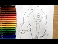Coloring Gorilla coloring page Gorilla Coloring Pages for Children Animals